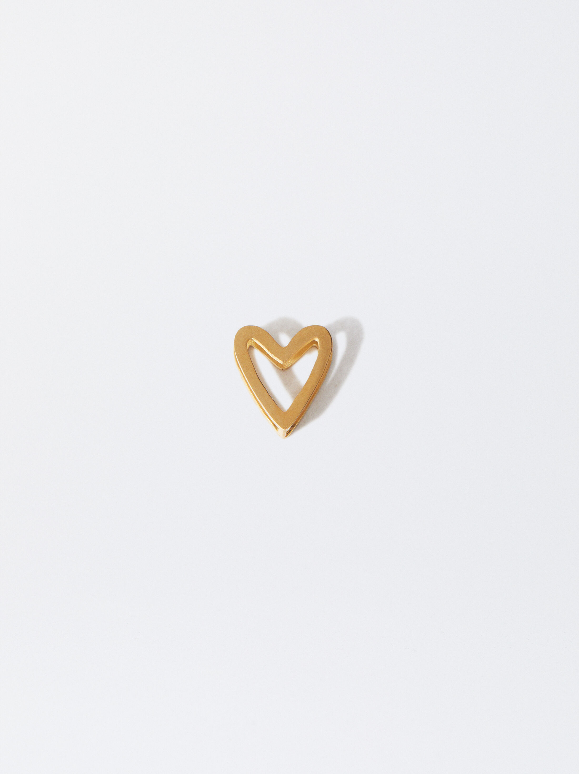 Stainless steel heart charm image number 0.0