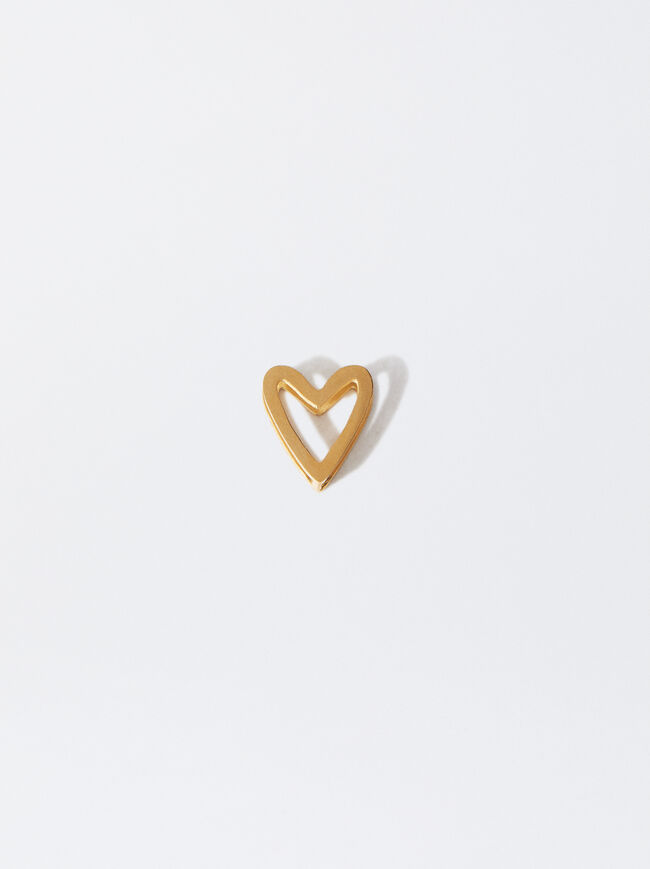 Stainless Steel Heart Charm image number 0.0