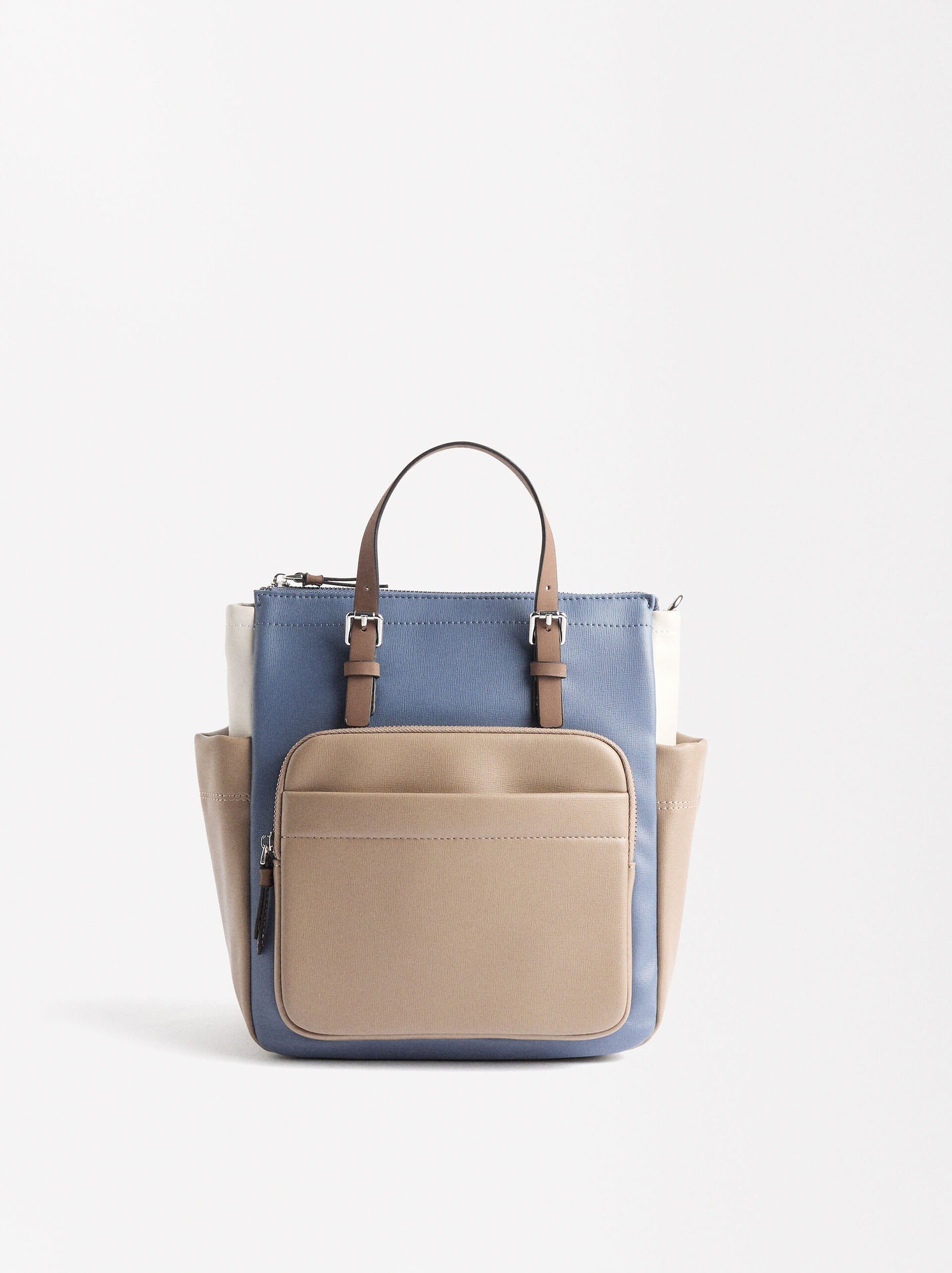 Color block backpack  image number 0.0