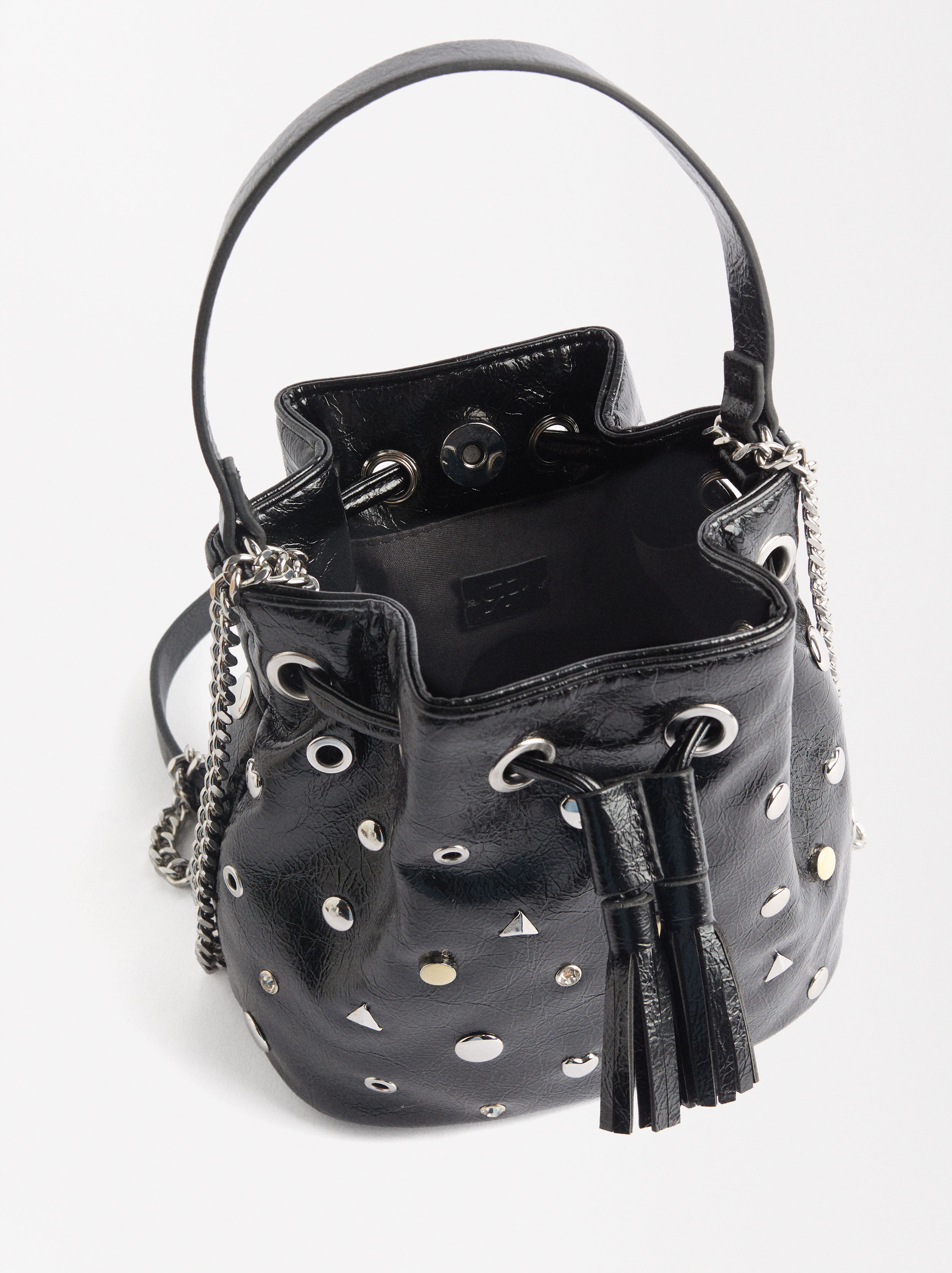 Bolso Bandolera Con Tachuelas