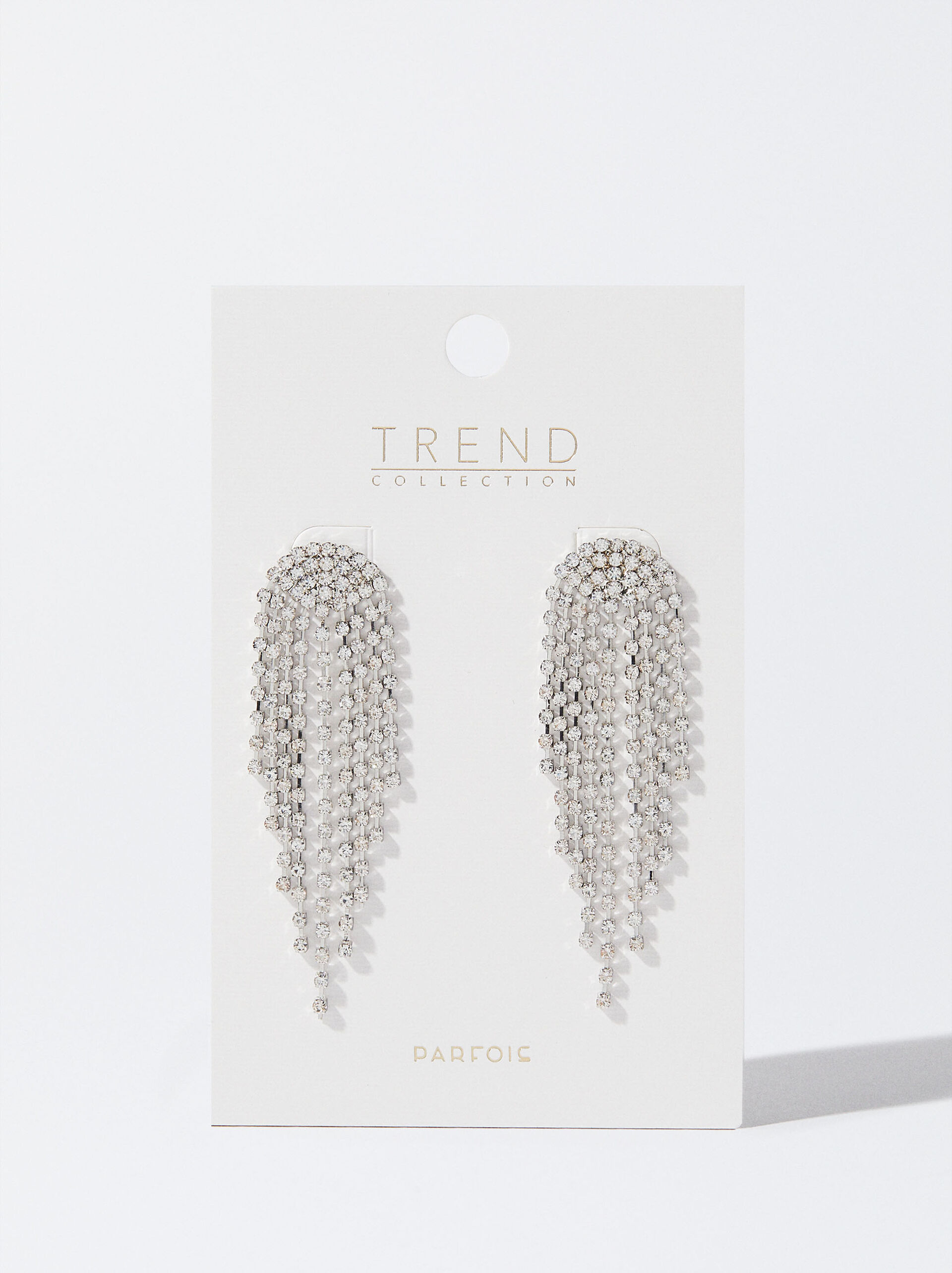 Teardrop Earrings With Crystals image number 3.0