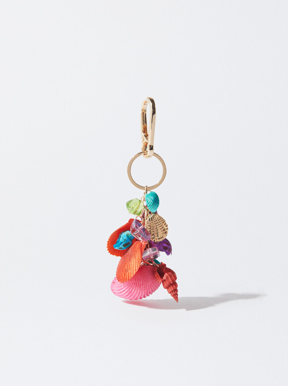 Shell Key Chain, Multicolor, hi-res