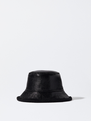 Bonnet Bob Imperméable En Verni, Noir, hi-res