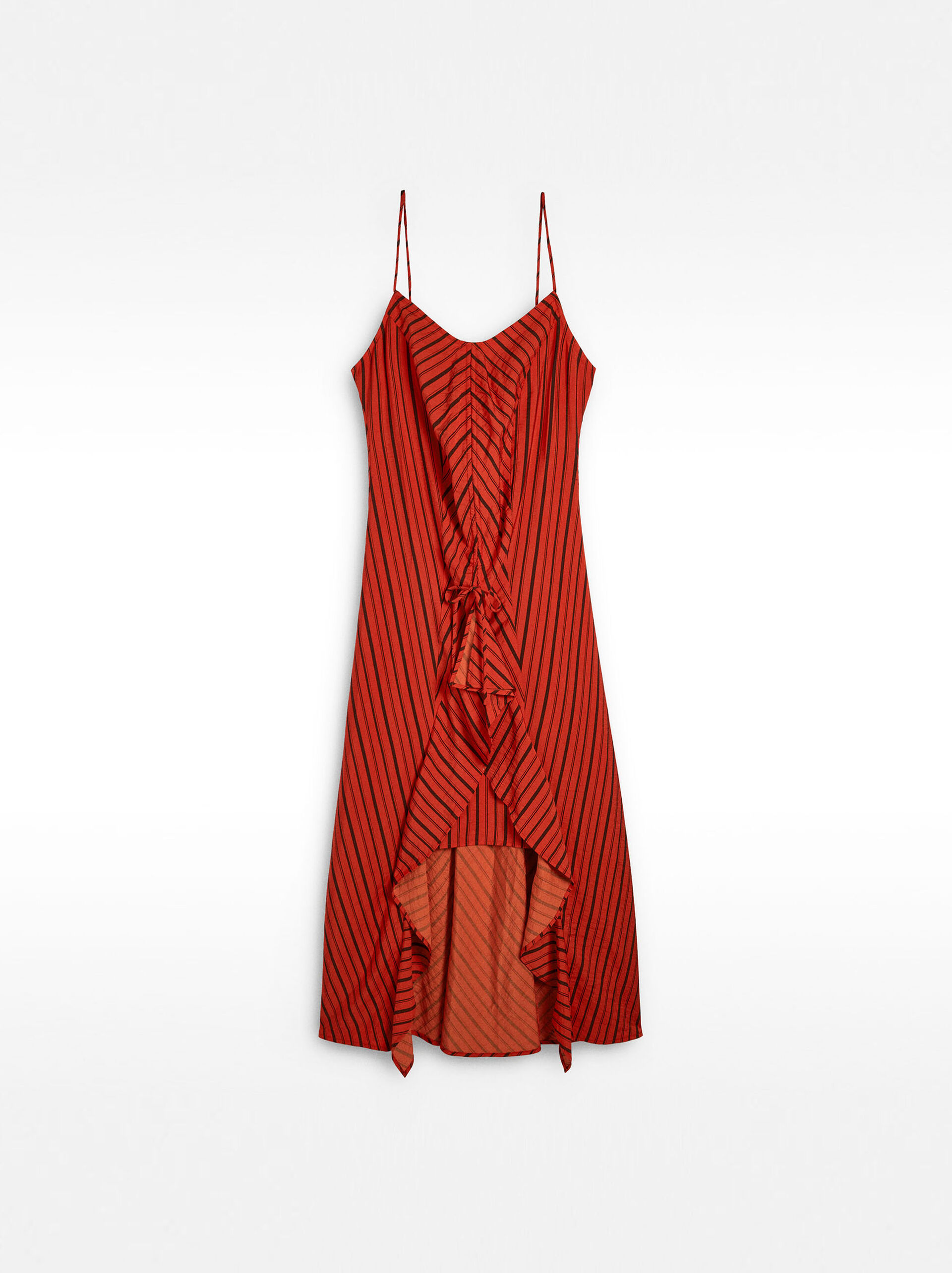 Robe midi à rayures avec bretelles image number 7.0