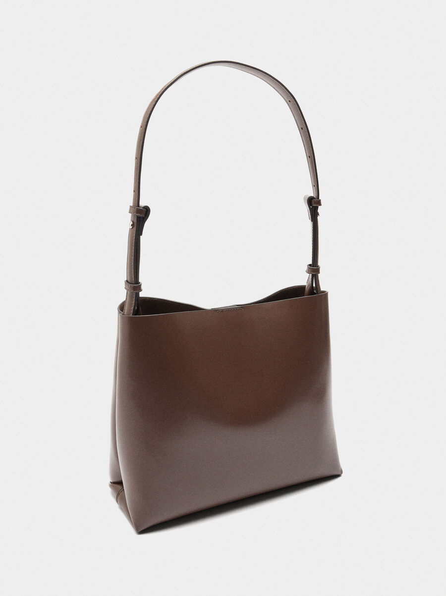 Bolso de hombro liso