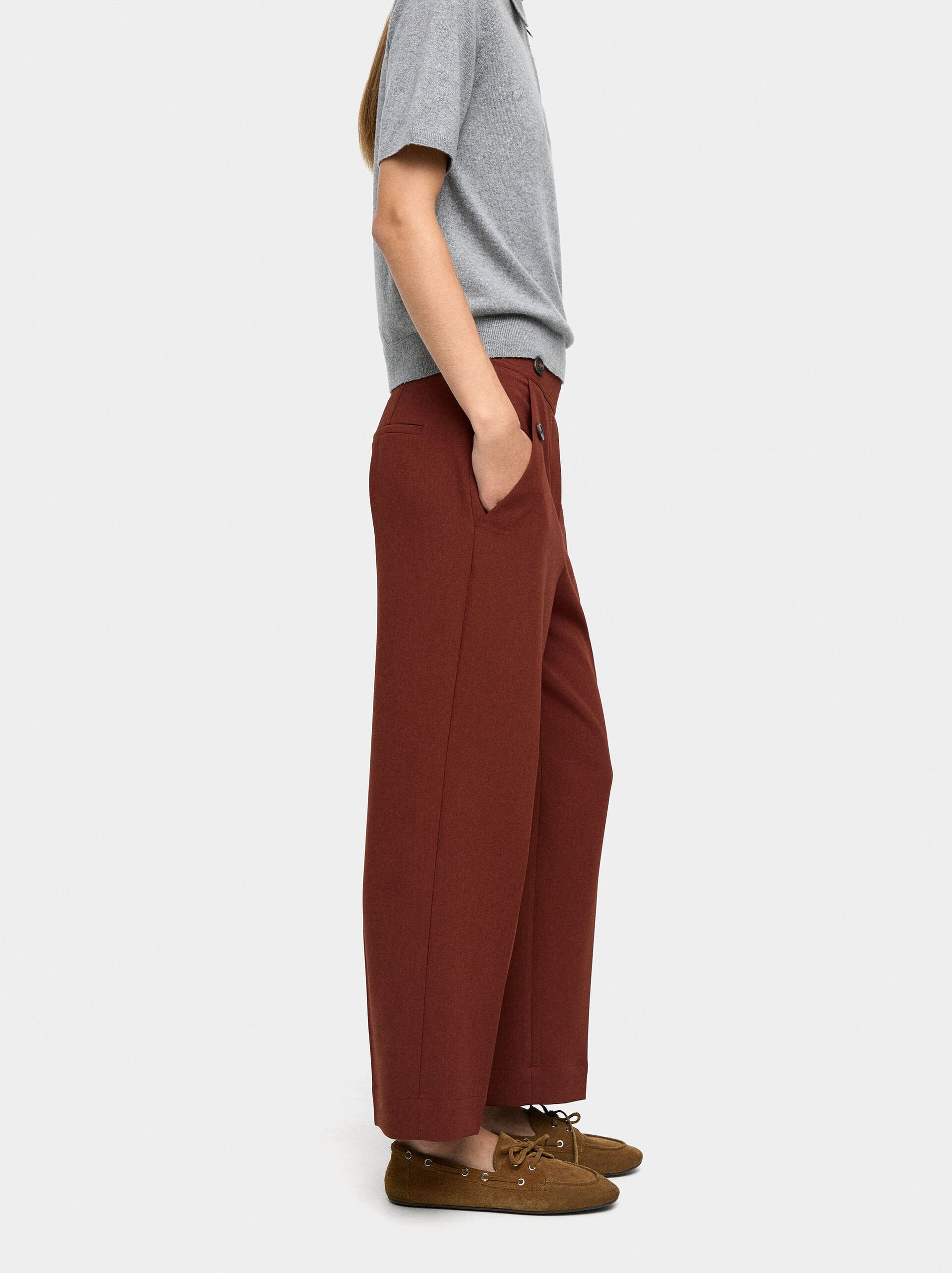 Pantaloni fluidi con tasche image number 3.0
