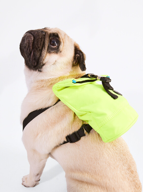 Adjustable Dog Backpack, Yellow, hi-res
