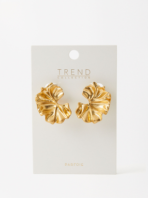 Golden Maxiflor Earrings, Golden, hi-res