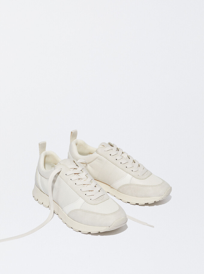 Contrast Sneakers, White, hi-res