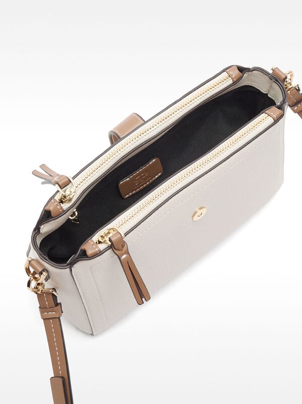 Crossbody bag with texture