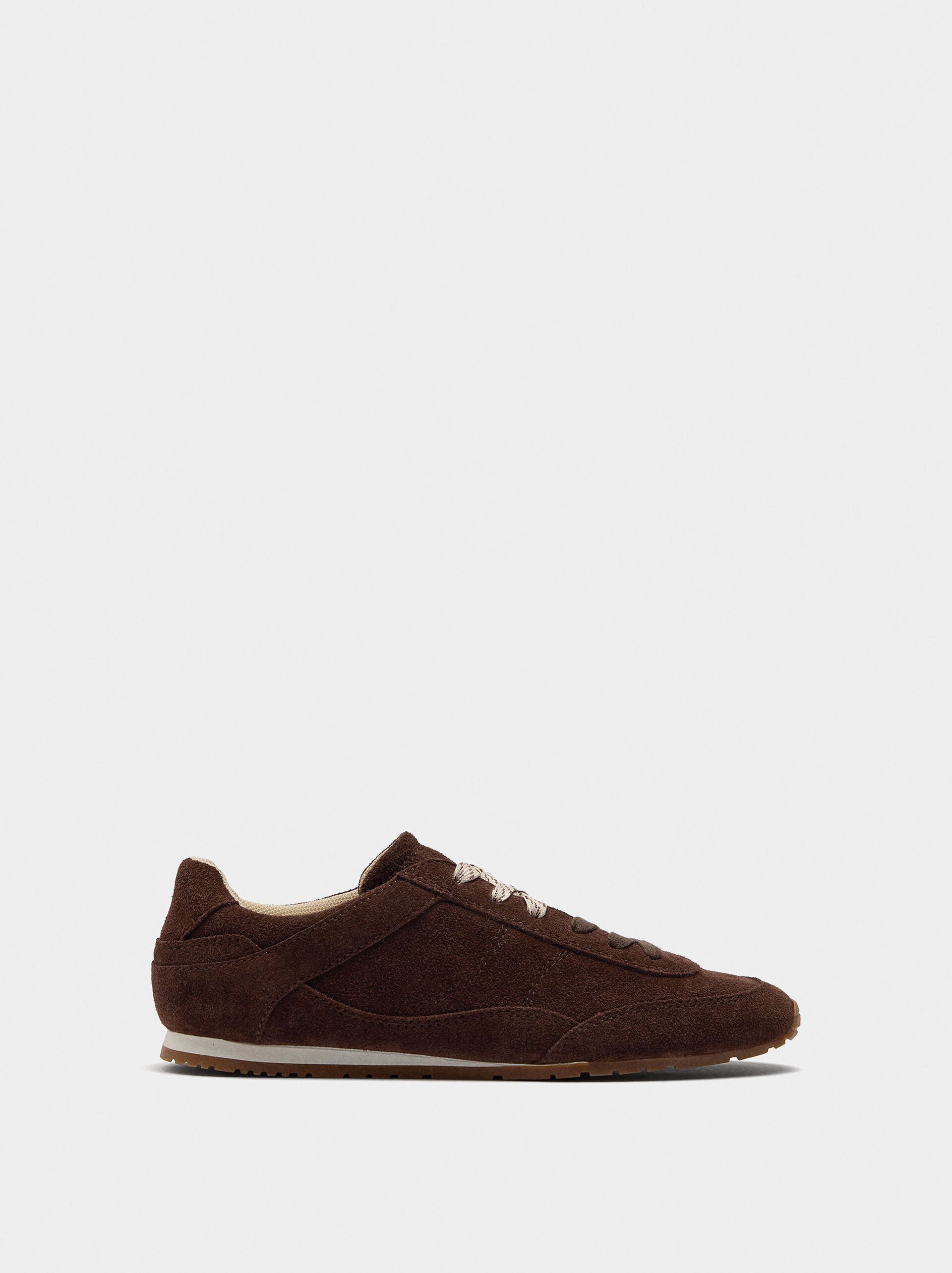 Sneakers with monochromatic leather image number 1.0