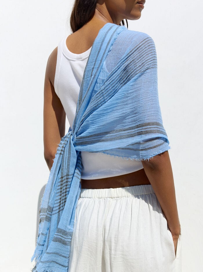 Pashmina às riscas
