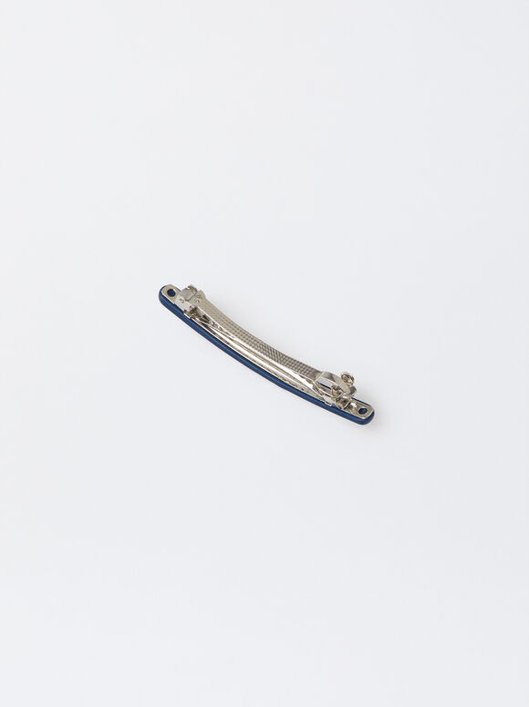 Resin French Clip, Blue, hi-res