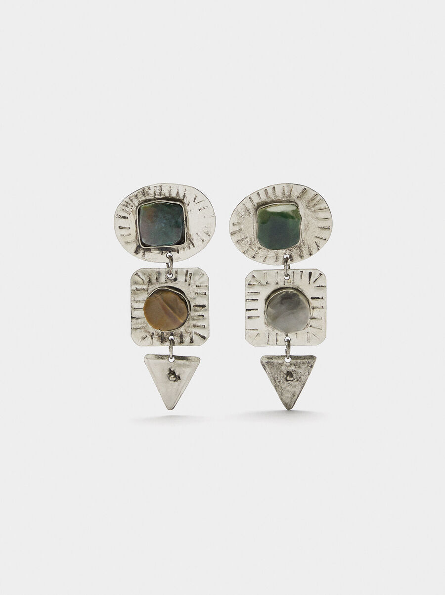 Maxi earrings with stones