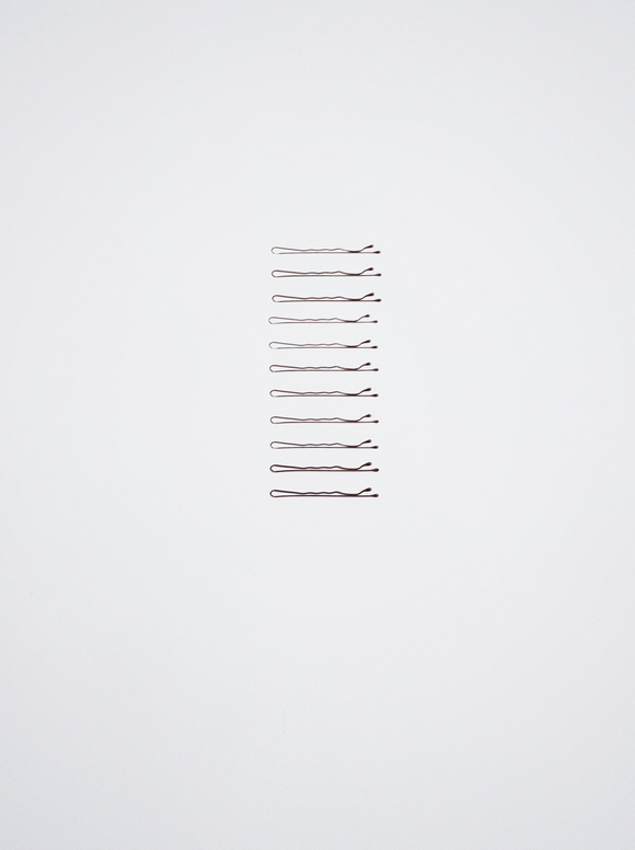 Lot De Barrettes, Marron, hi-res