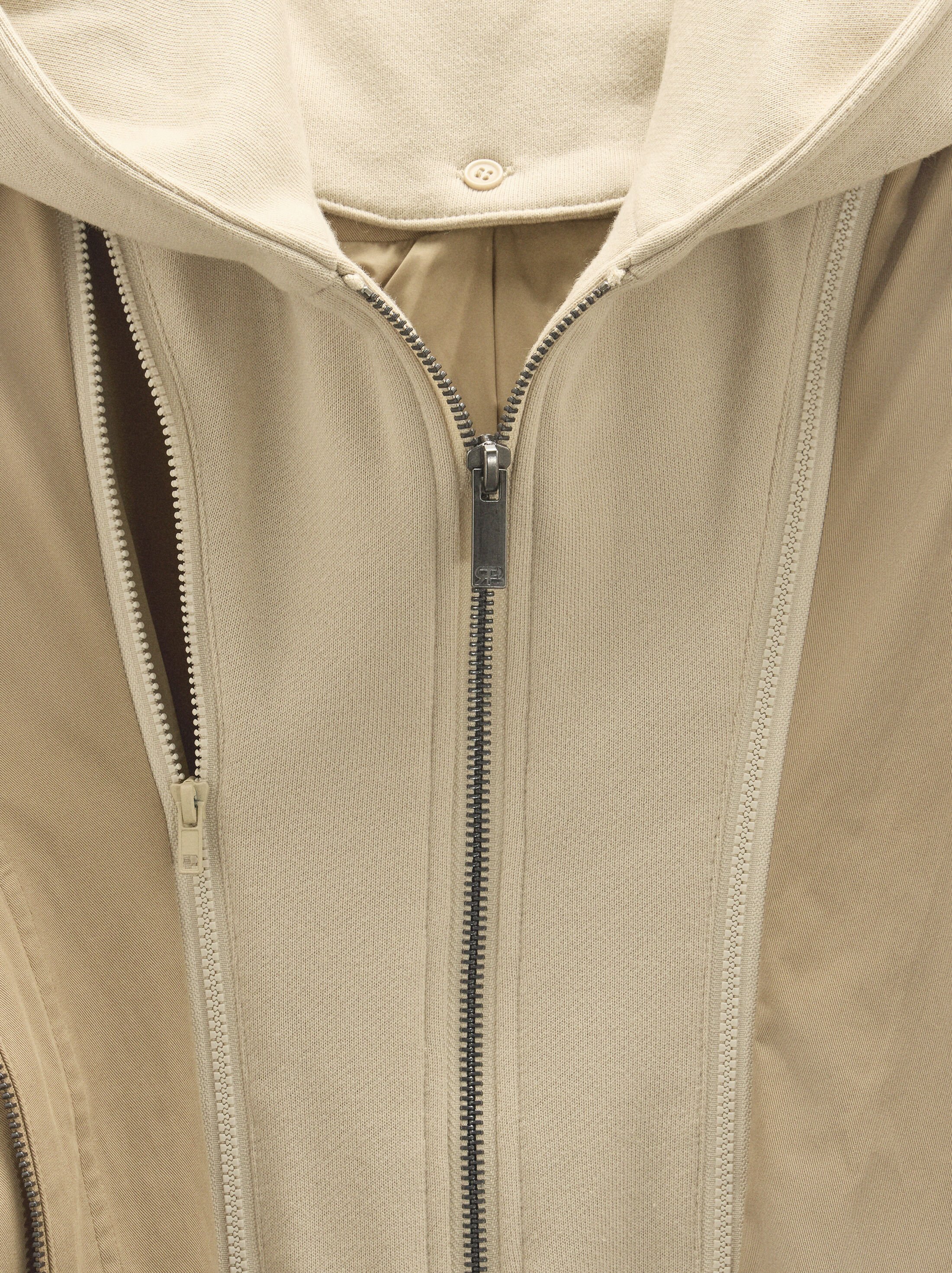 Cotton parka with removable hood image number 8.0