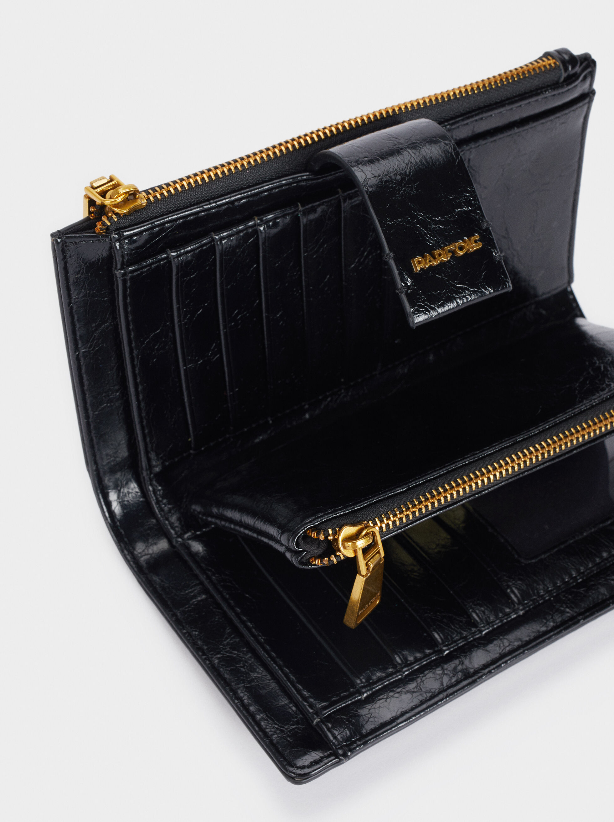 Portefeuille Au Gravé Animal - Noir - Femme - Porte ...