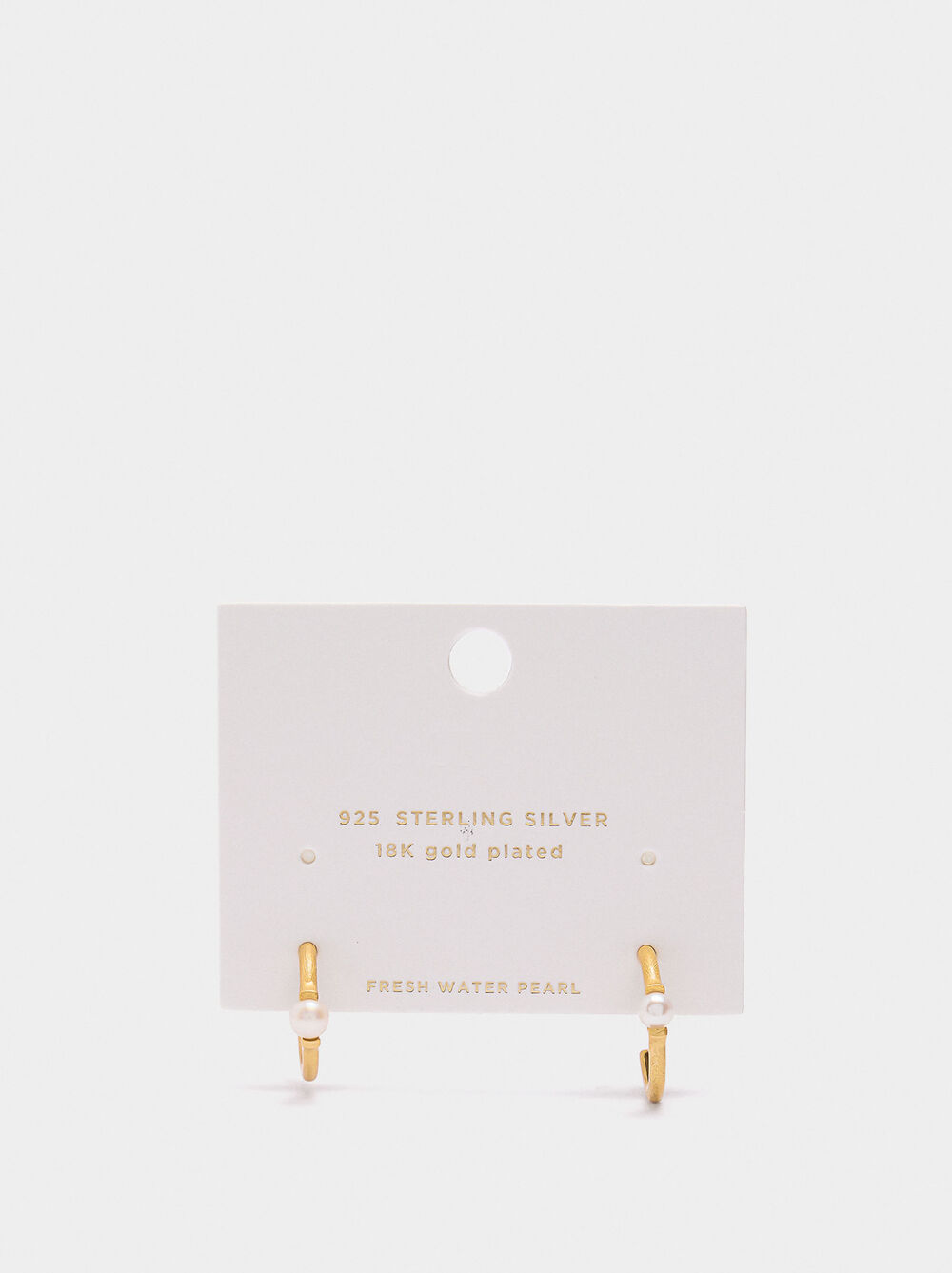 Hoop earrings with freshwater pearls - 925 sterling silver