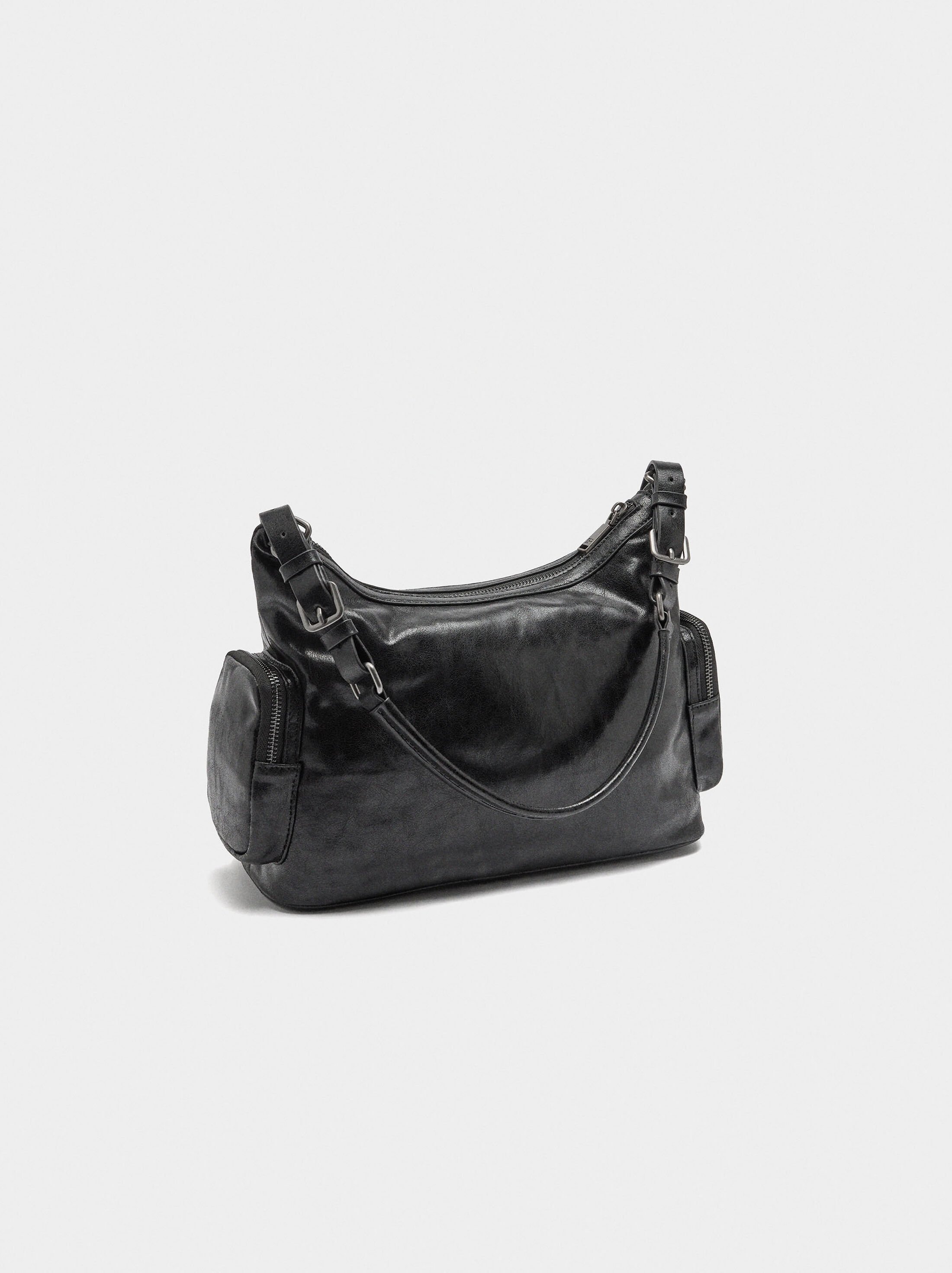 Shoulder bag with aged effect image number 2.0