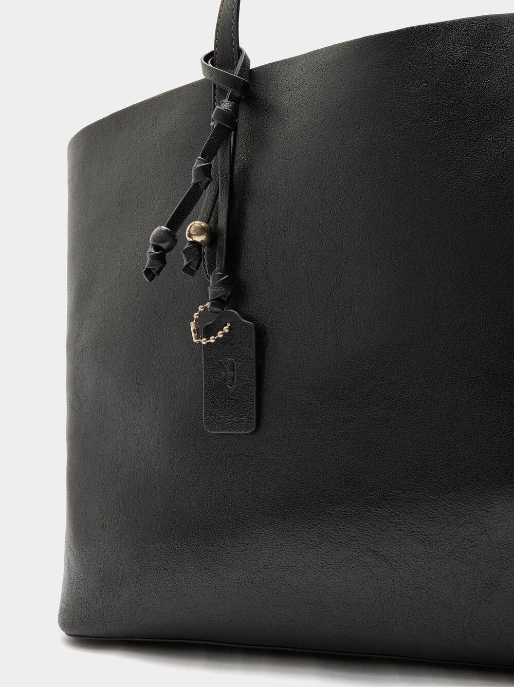 Reversible shopper bag with removable pouch L