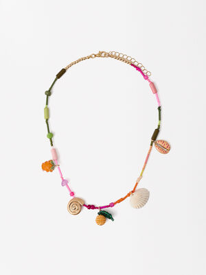 Multicolored Charms Necklace image number 0.0