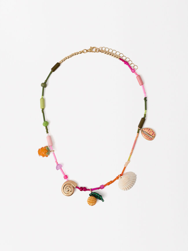 Multicolored Charms Necklace