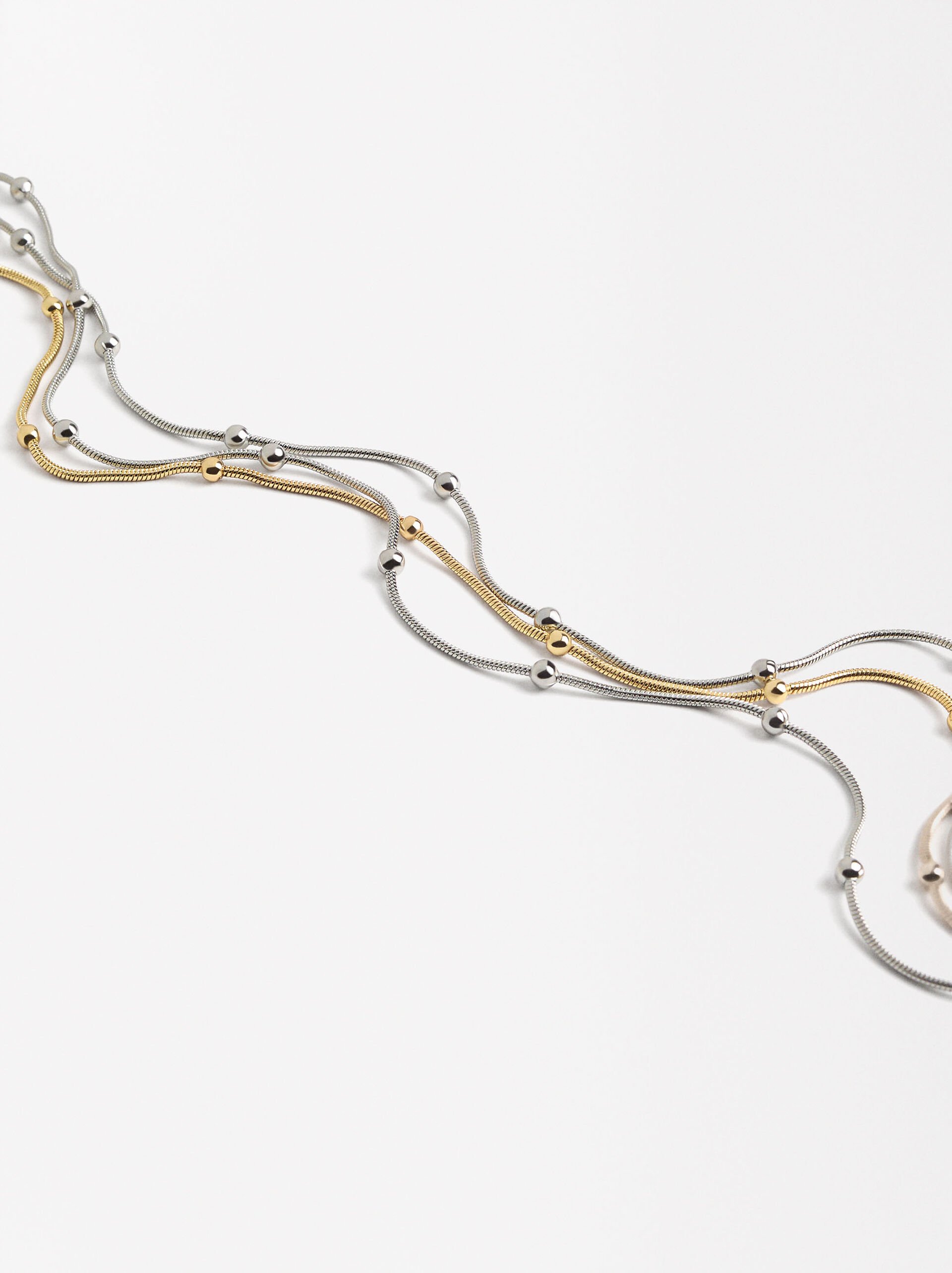 Triple bicolor necklace image number 2.0