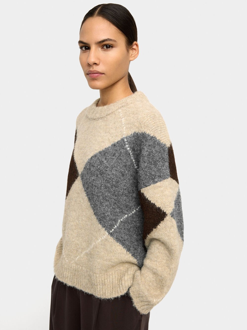 Pull en maille jacquard