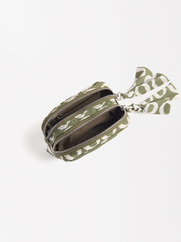 Printed nylon coin purse