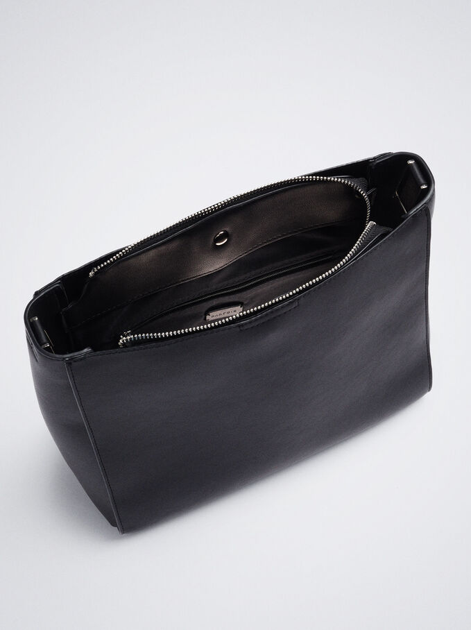 Everyday Shoulder Bag, Black, hi-res