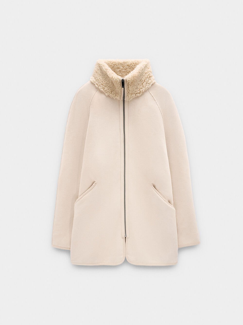 Reversible leather-effect jacket