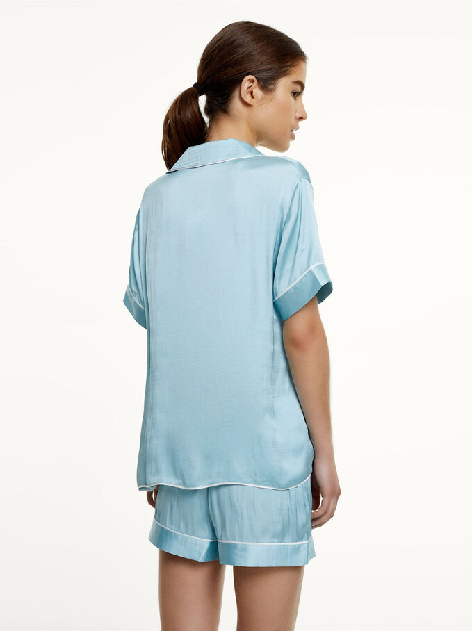 Customizable Pyjamas With Eye Mask, Blue, hi-res
