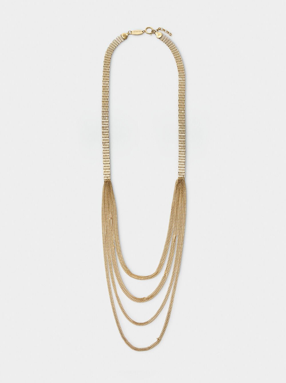 Long multi-chain necklace