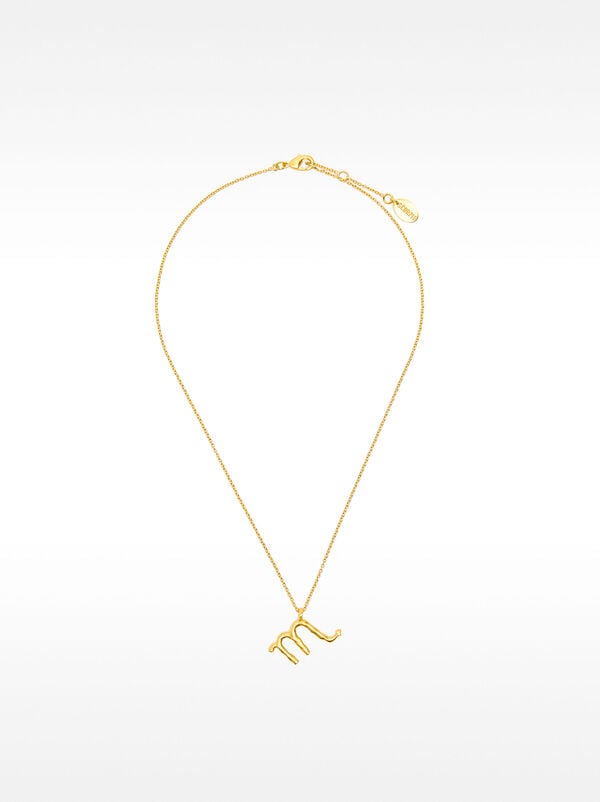 SCORPIO zodiac necklace 18k gold plated
