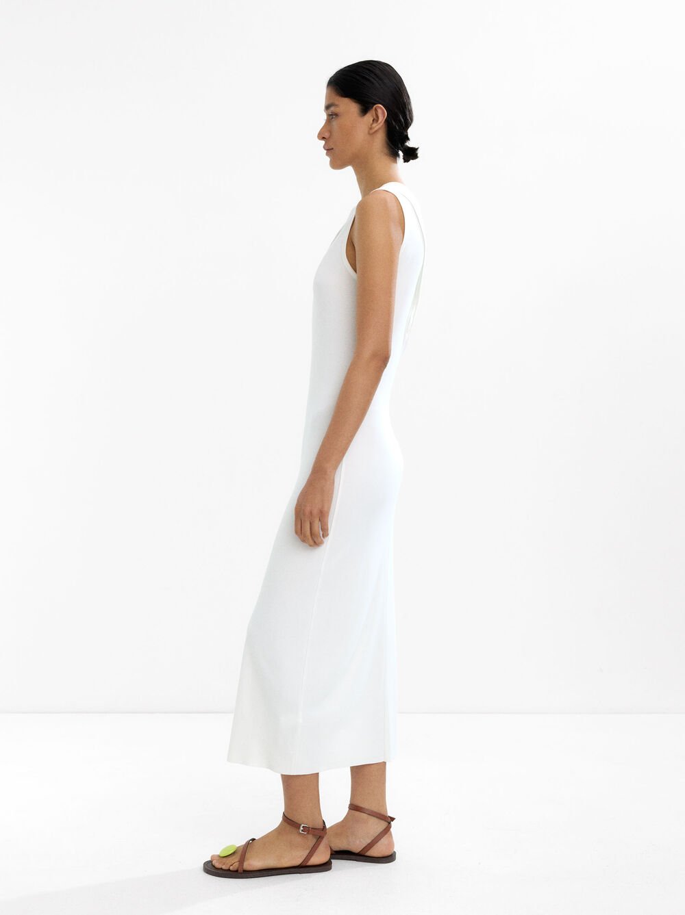Long dress with wrap