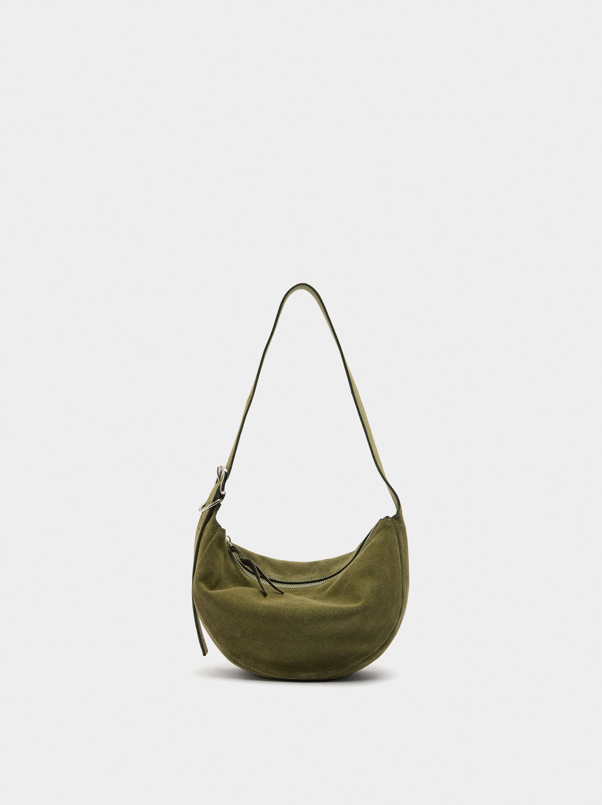 Leather hobo bag image number 0.0