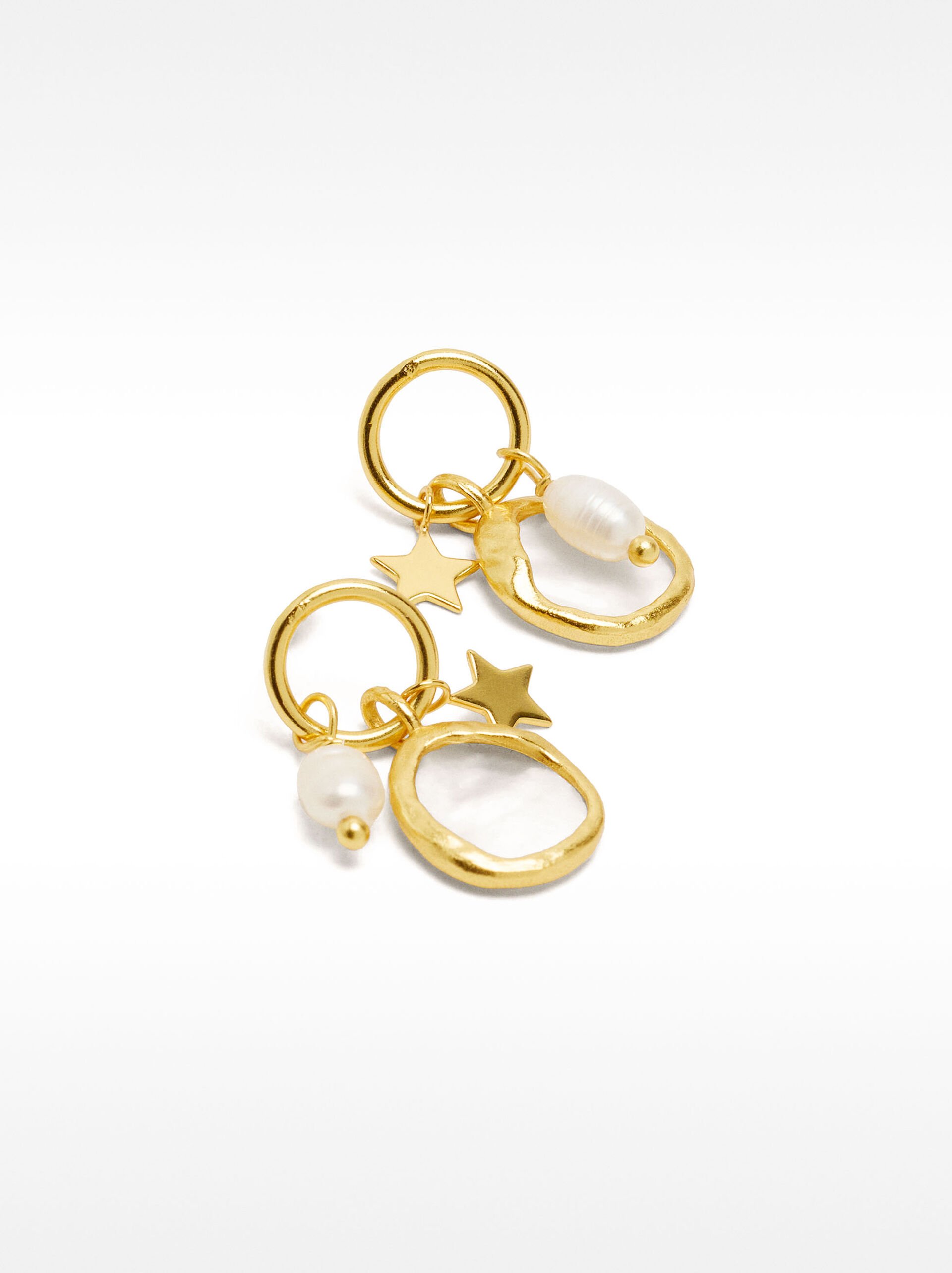 Earrings with pearls - 925 sterling silver image number 2.0