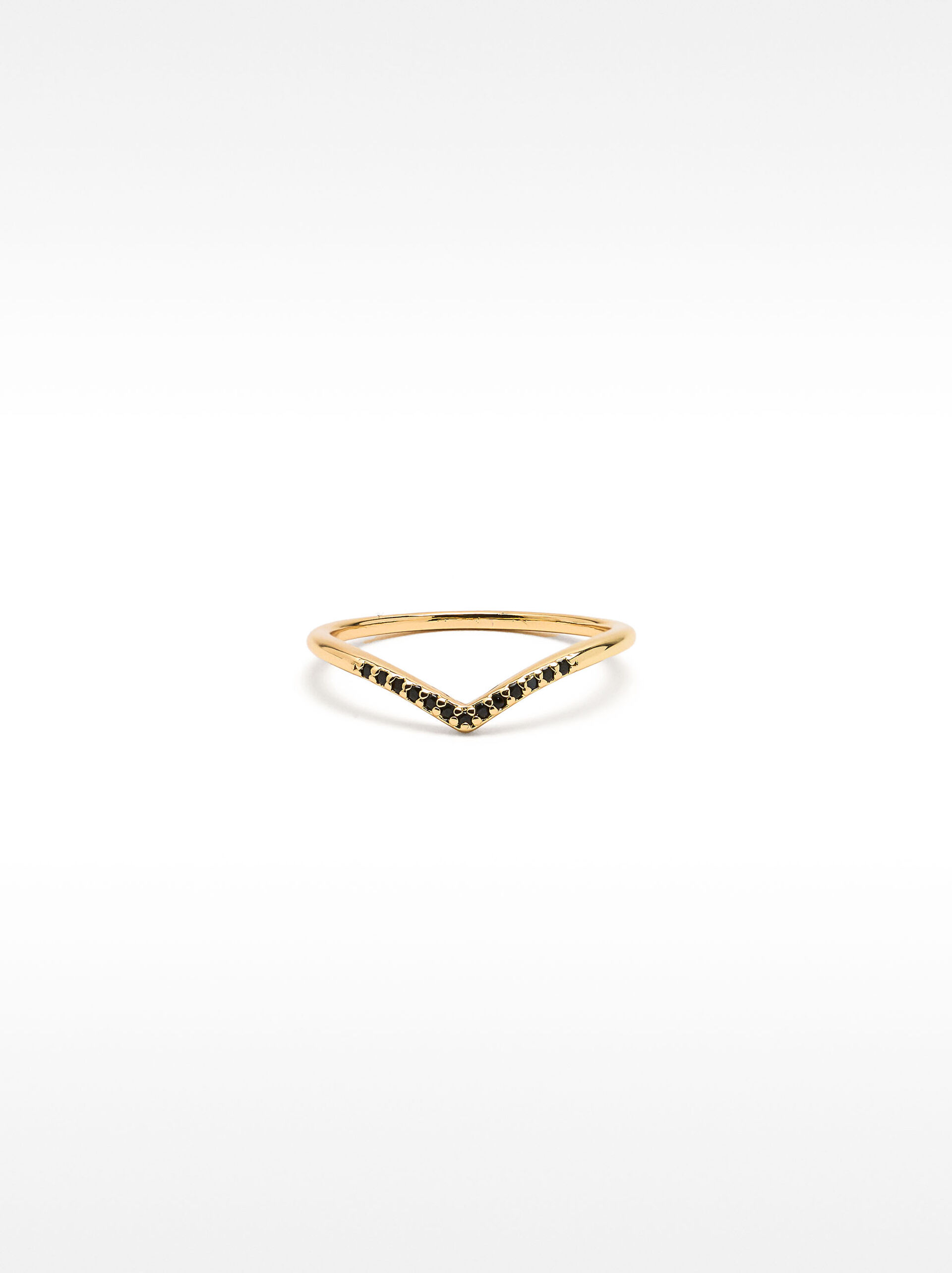 Anello tiara con zirconi image number 0.0