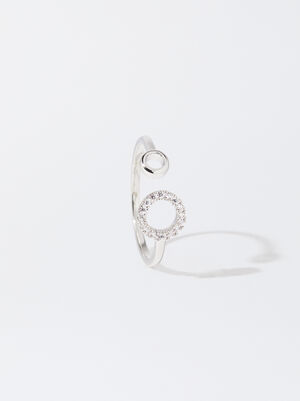Silver Ring With Zirconia