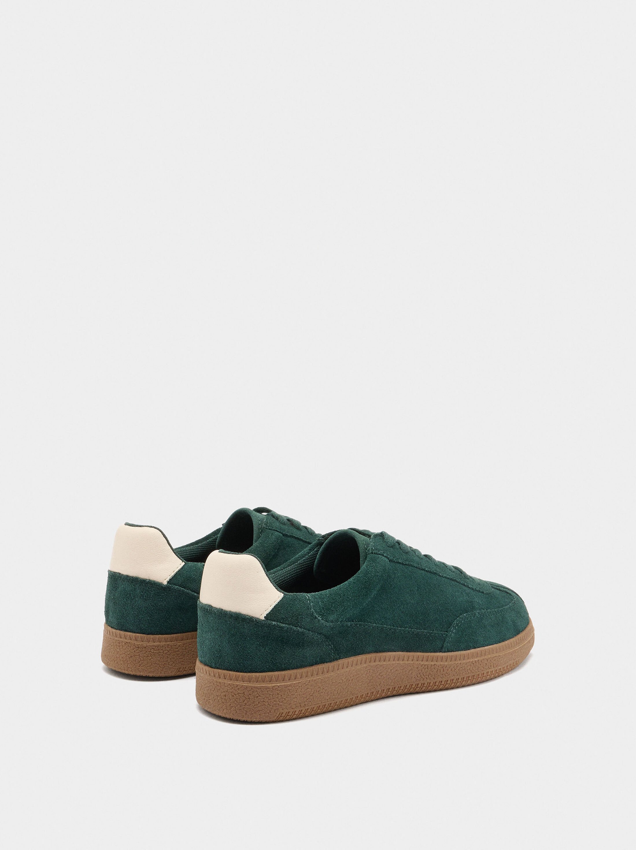 Suede leather sneakers image number 3.0