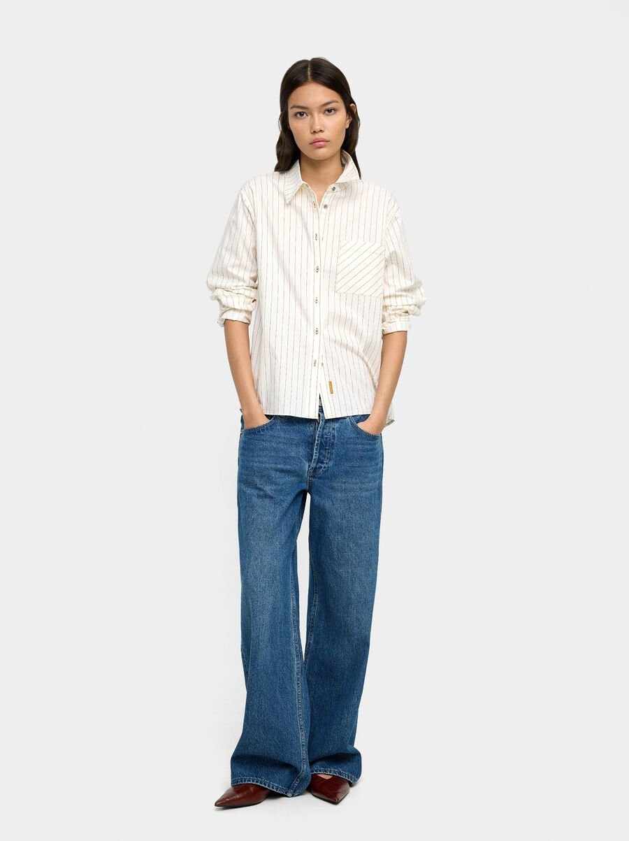 Camisa de rayas 100% algodón