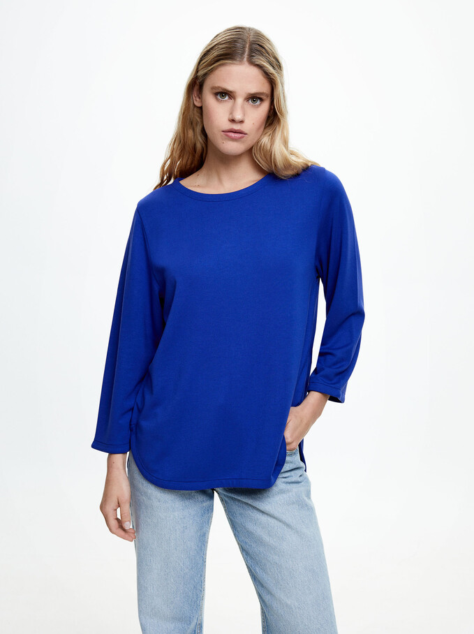 Long Sleeve T-Shirt, Blue, hi-res