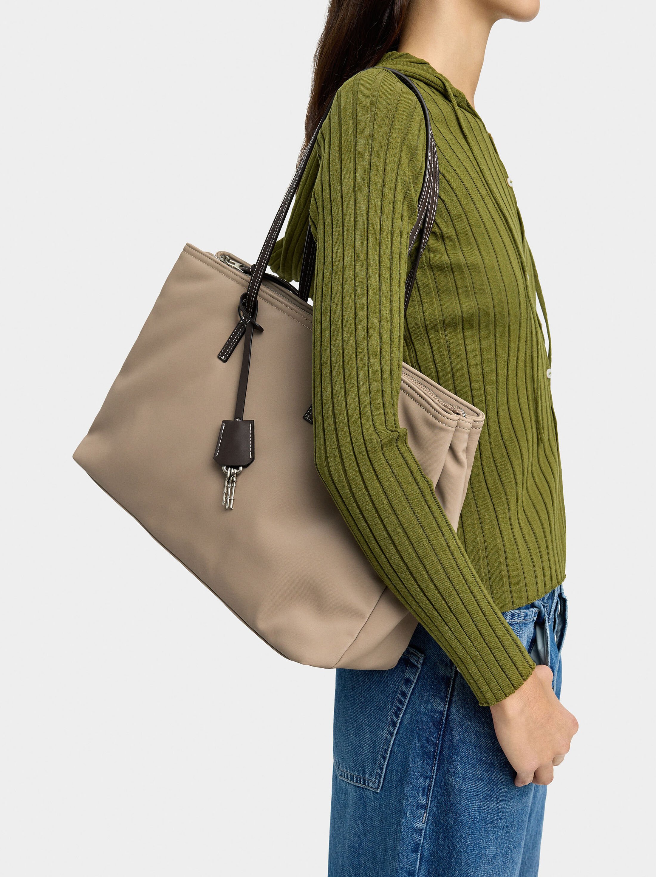 Bag for laptop 13" with nylon effect image number 1.0