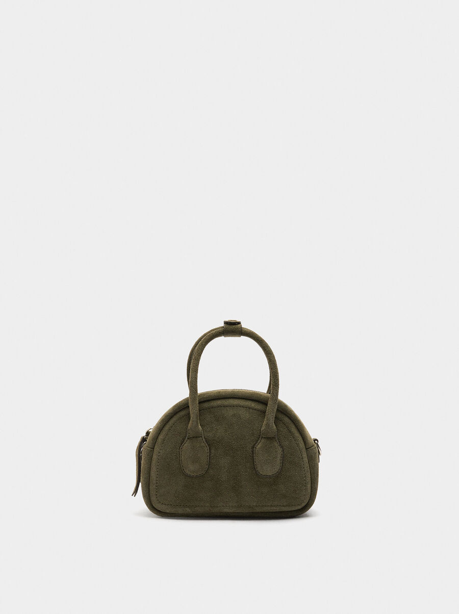 Leather bowling bag