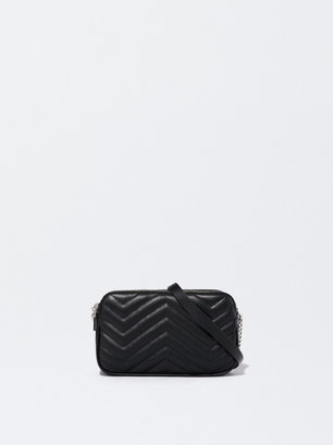 Quilted Crossbody Bag With Chain, , hi-res