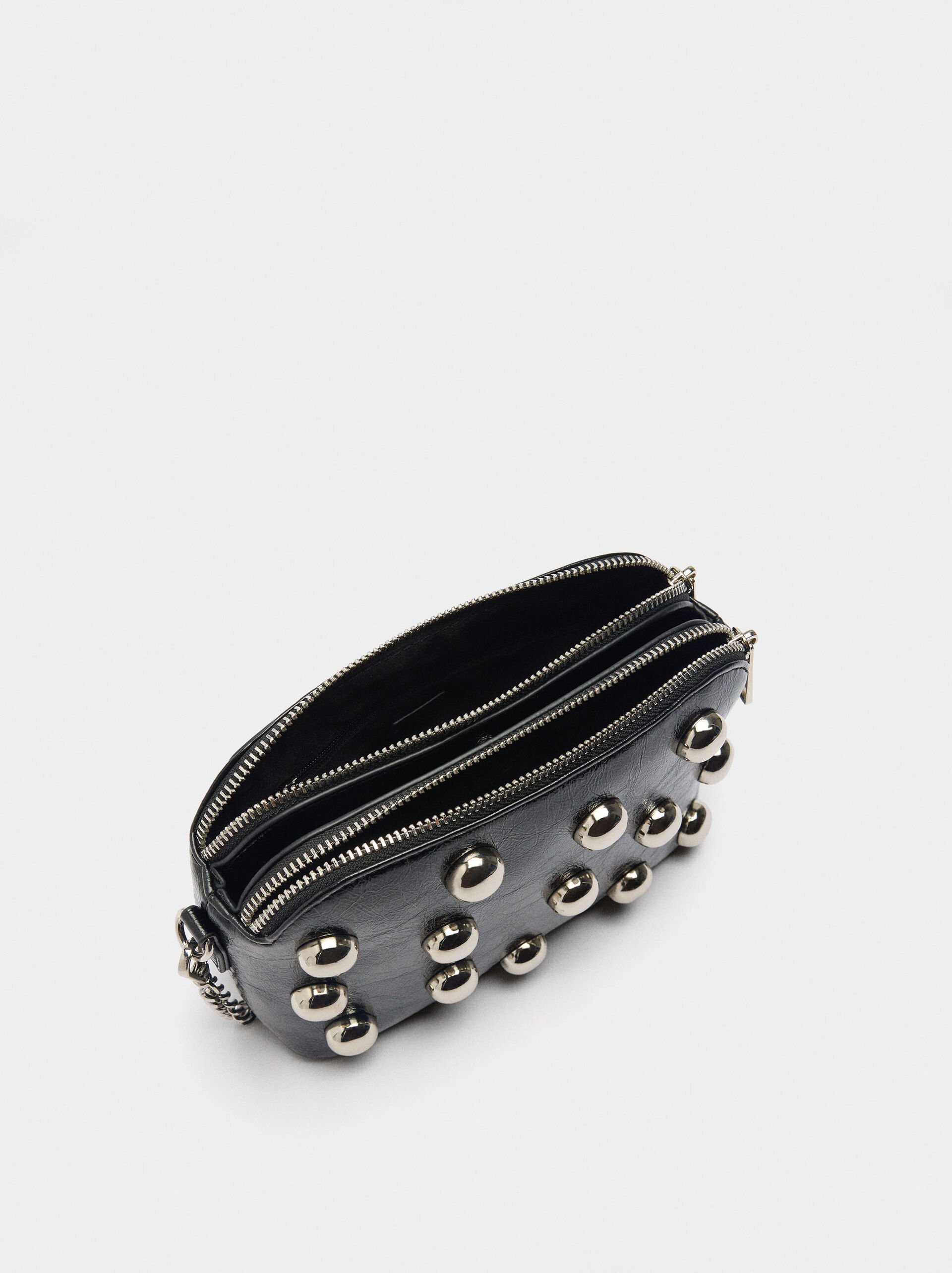 Crossbody bag with metallic spheres image number 3.0