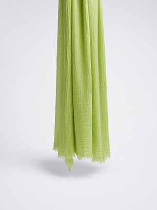Unifarbener Pashmina, Gelb, hi-res