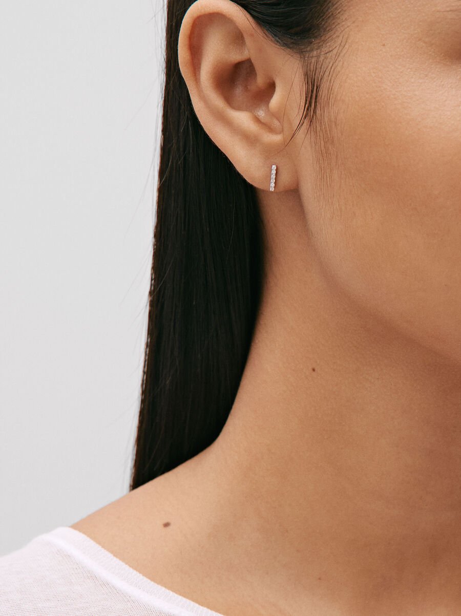 925 silver earrings with crystals