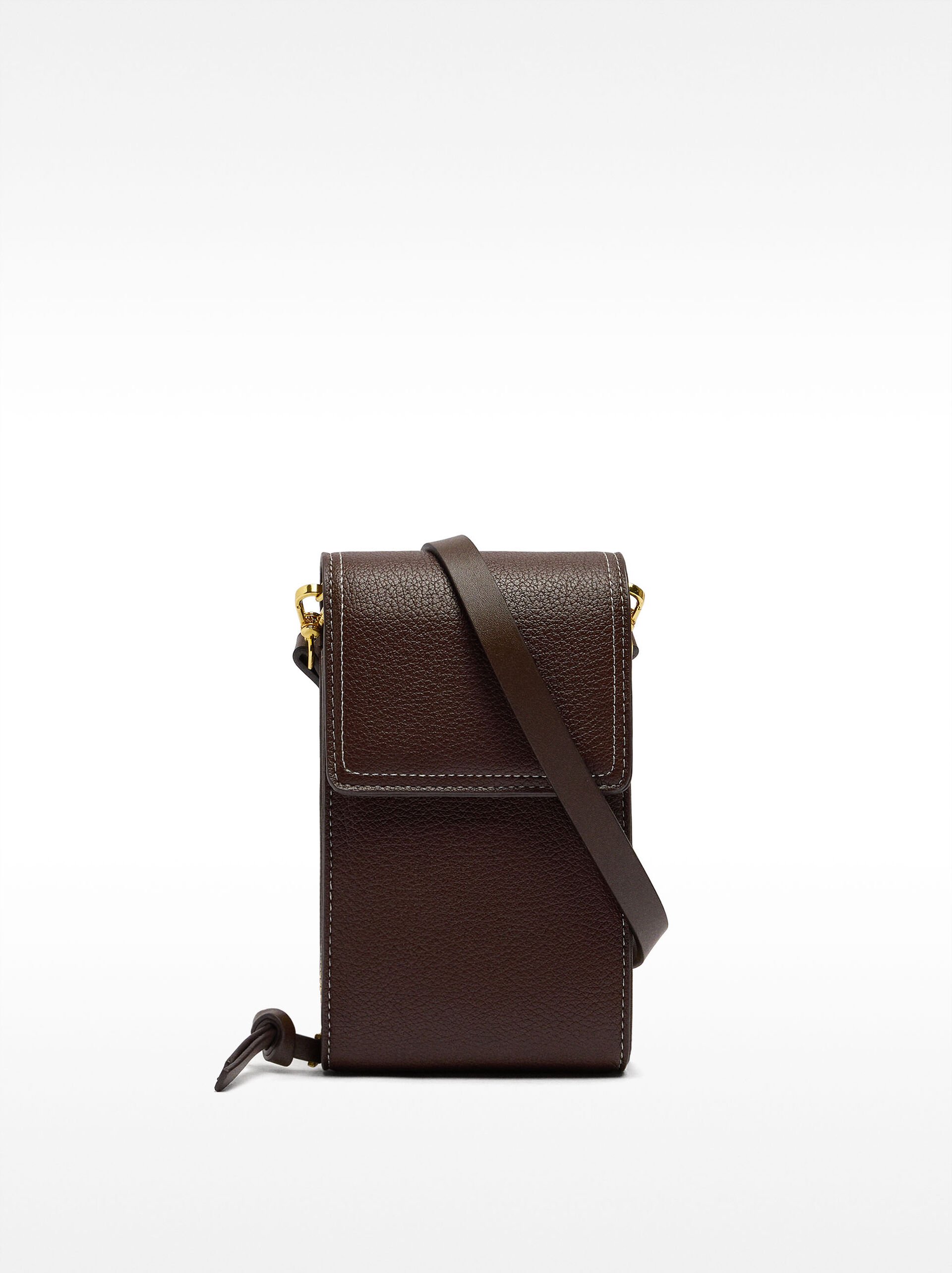 Phone bag with flap closure image number 0.0