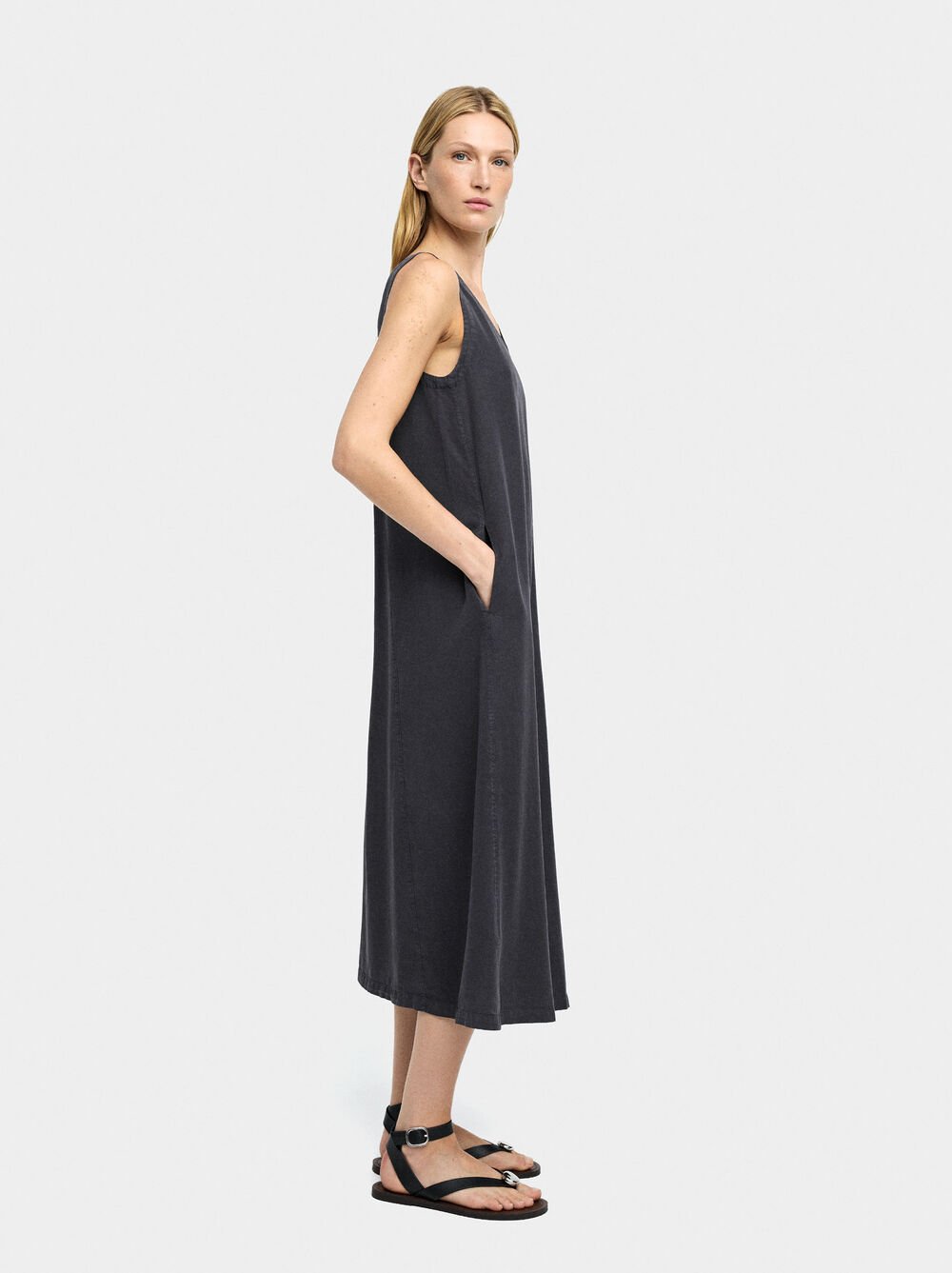 Vestido largo 100% lyocell